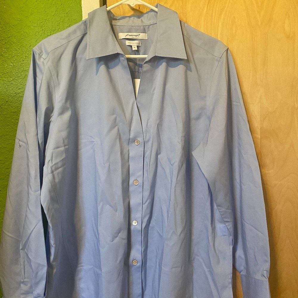 NWT Foxcroft Easy Care Poplin Blouse